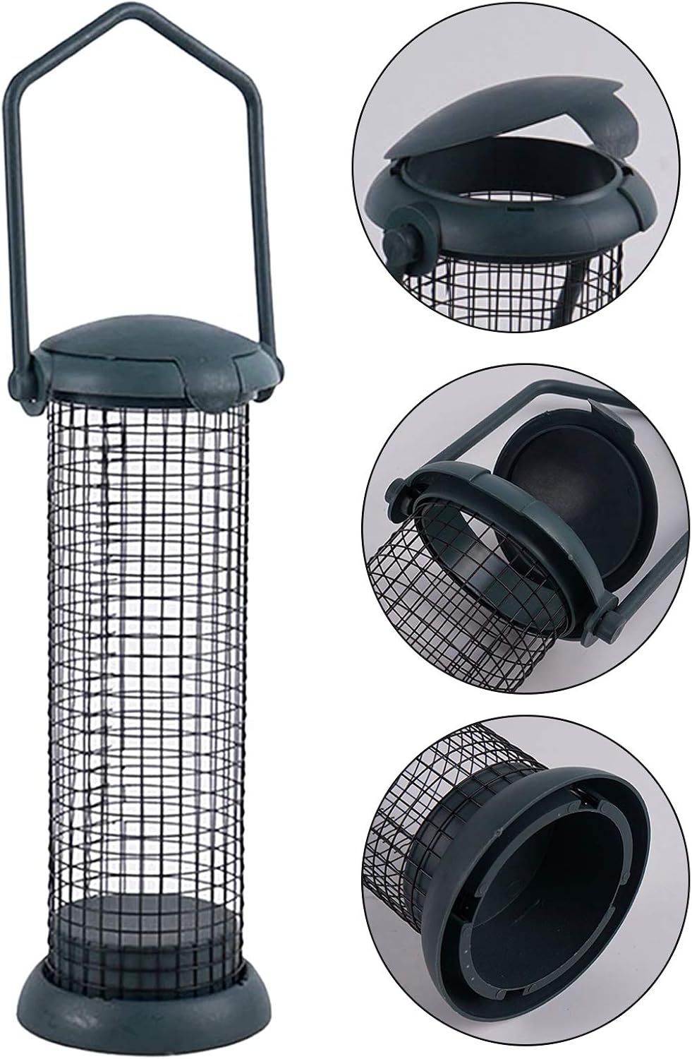 Bird Feeder for Small Birds Squirrel Proof Bird Feeder Wild Bird Seed Feeder Bird Feeders Hanging for Mix Seed Blends Sunflower Hearts Bird Food - Image 5