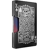 Freja Svendsen Engraved Aluminum Wallet for Men - Slim Money Clip & Card Holder with Engraved Finish. Enhanced RFID Blocking, Compact, Unique & Minimalist Wallets