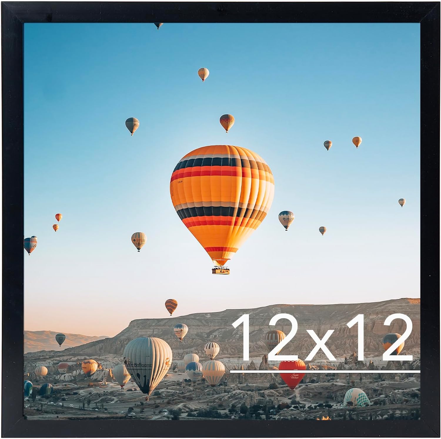 Photo Albums, Frames & Accessories - JCJMY 12x12 inch Picture Frame, Horizontal and Vertical Formats for Wall Hanging, 12 x 12 Square Wall Gallery Poster Photo Frame with Durable Shatter Resistant Plexiglass, Black