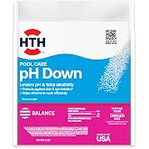 HTH 67057, Pool Care pH Down, 5 lbs | Lower and balance the pH levels in your swimming pool water; Prevents Stain &amp; Scale; Improves Swimmer Comfort