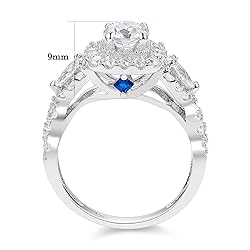 Newshe Jewellery Cubic Zirconia Engagement Wedding
