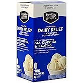 berkley jensen Maximum Strength Fast Acting Lactase Enzyme 9000 FCC - Natural Dairy Relief Digestive Supplement - Helps Prevent Bloating, Gas, Loose Bowels Due to Lactose Intolerance, 180 Tablets