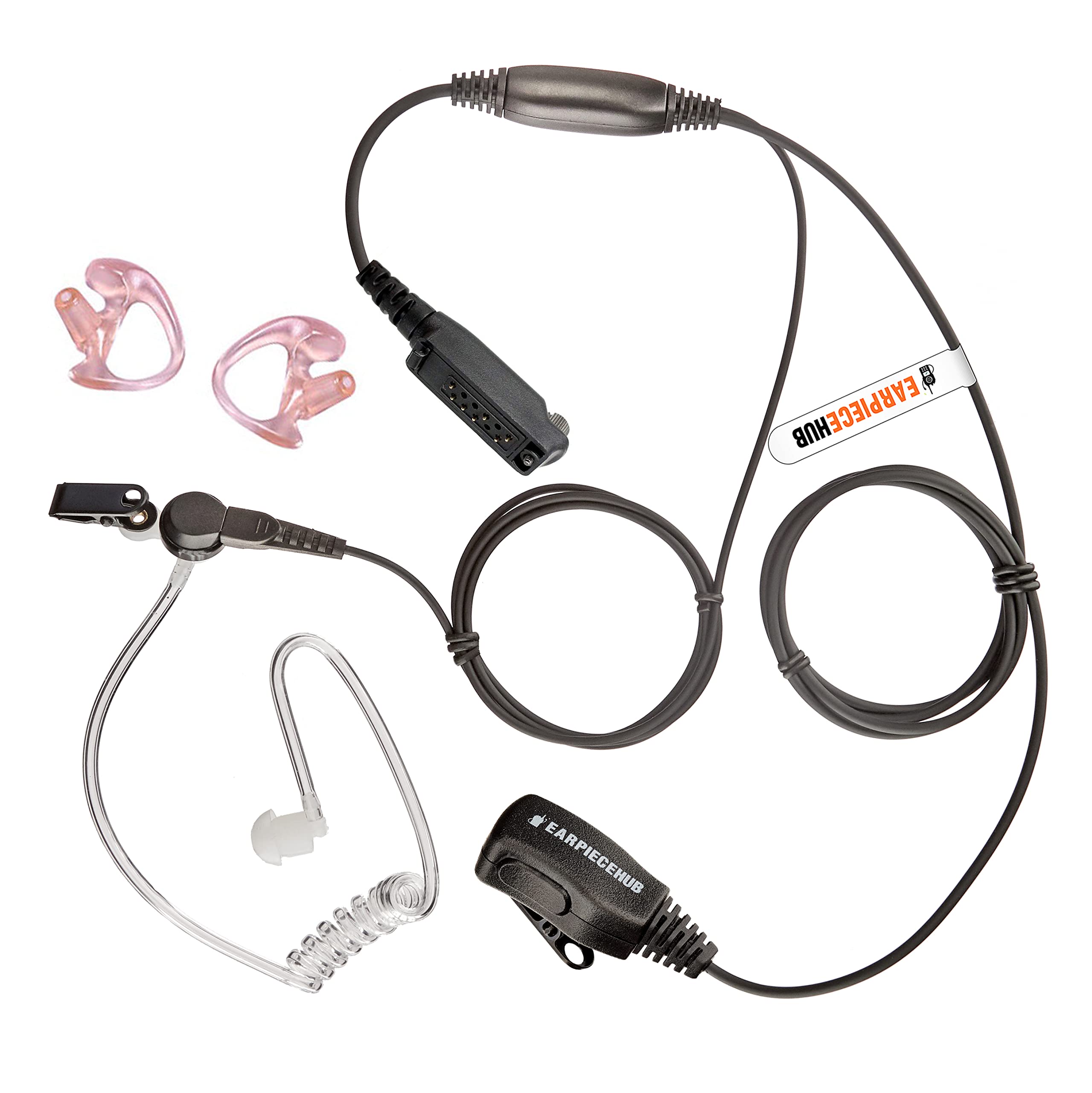 Sepura Radio Covert Acoustic Earpiece/Headset with Earmoulds for Sepura STP8000 STP9000 SC20 SC21 Radios