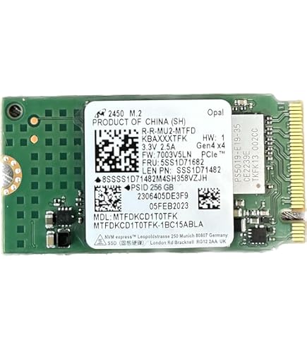 ②-WA33-Micron SATA 256GB 2.5インチ SSD 4点 Micron MTFDDAV256TBN-1AR1ZABYY - 256GB M.2 2280 SATA III