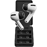 Foam Masters Memory Foam Ear Tips for AirPods Pro - 3 Pairs | Version 4.0 - Black Magic | Comfortable | Secure | Better Noise