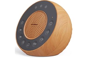 Housbay White Noise Machine with 31 Soothing Sounds, 5W Loud Stereo Sound, Auto-Off Timer, Adjustable Volume, Sleep Sound Mac