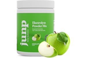 JUNP Electrolytes Powder No Sugar No Carbs, Mouthwatering Green Apple Keto Electrolyte Drink Mix, Potassium & Salt Hydration Powder Electrolytes Zero Calorie Sugar Free Electrolyte Powder, 90 Servings