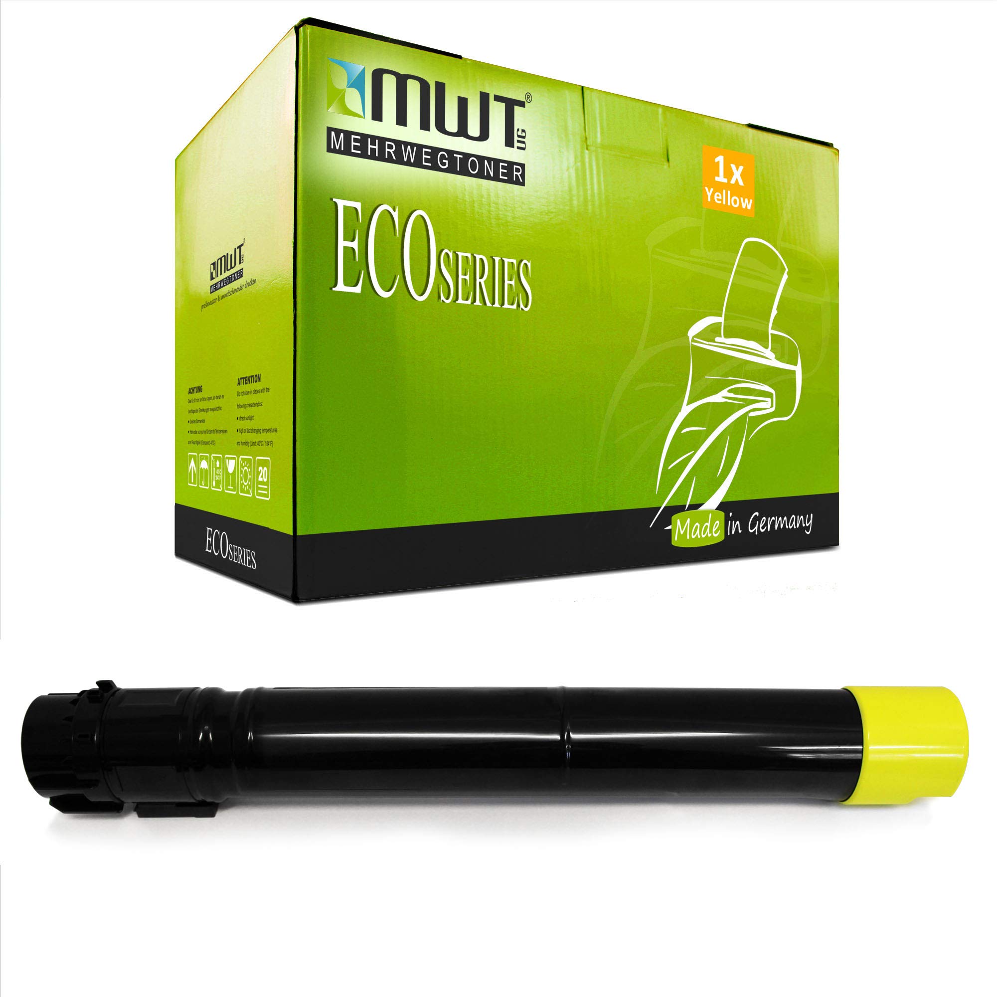 1x MWT Printer Cartridge for Xerox WC7835T 7830T 7830i WC7855i replaces 06R01514 6R01514 Yellow