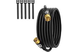 Elecan 5 Pin DIN MIDI Cable 25 Ft, Premium Male MIDI Audio Cord Instrument Cable, OFC, Shielded, Gold-Plated, Soft PVC for MI