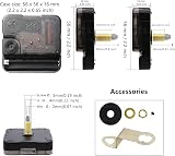 Esteopt Clock Mechanism Kit Battery Powered Quartz Movement Gold Black 2Pcs view 2