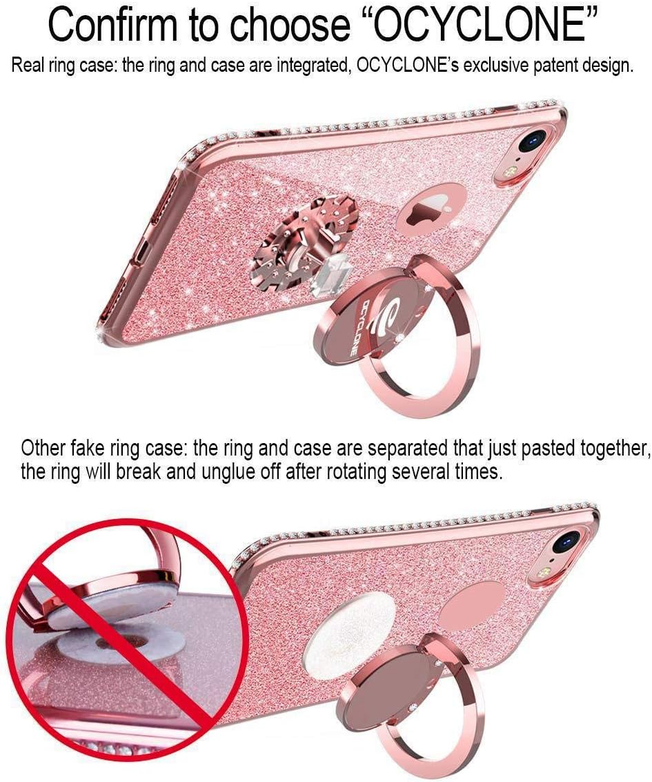 iPhone 6s Plus Case for Girls Glitter Cute Girly Case with Stand - Image 5
