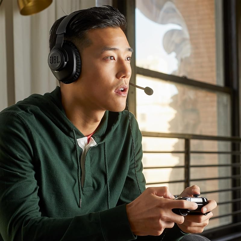 Quantum 100X, Over-Ear-Gaming-Headset, Schwarz-Grün
