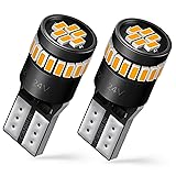 AUXITO 194 LED Bulb Amber Yellow 168 2825 W5W T10