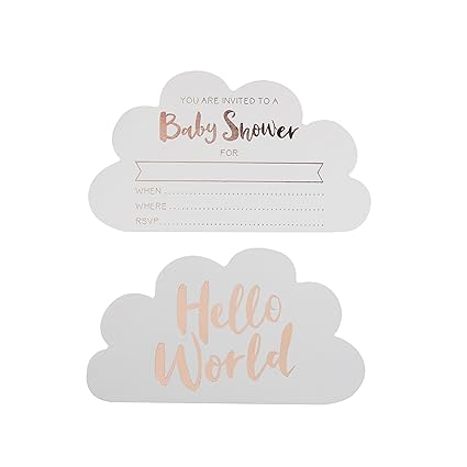Amazon Com Ginger Ray Rose Gold Cloud Shaped Baby Shower