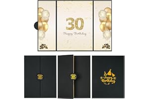 LDFDRT 30th Birthday Party Decorations Signature Guest Book Big Birthday Card Party Guest Book Signature Book Guestbook 30 Years Old Birthday Gifts Signing Card Board