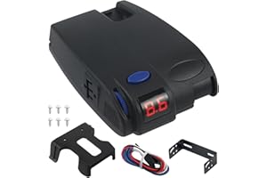 Kolasina 90160 Electronic Brake Control Proportional Trailer Brake Controller (LED Display, self-Diagnostic Function) Fit for Ford, GM, Chevy, Dodge, RAM, Toyota, Jeep