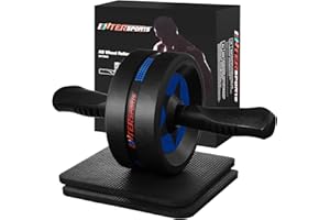 EnterSports Ab Roller Wheel for Abs Workout - Abdominal Exercise Equipment with 2 Knee Pads for Home Gym, Core Strength Training, Fitness Equipment for Men & Women
