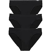 Bonds womens Seamless Icons Hipster Underwear in Stretchy Mid Rise Fit for Women, 3-pack
