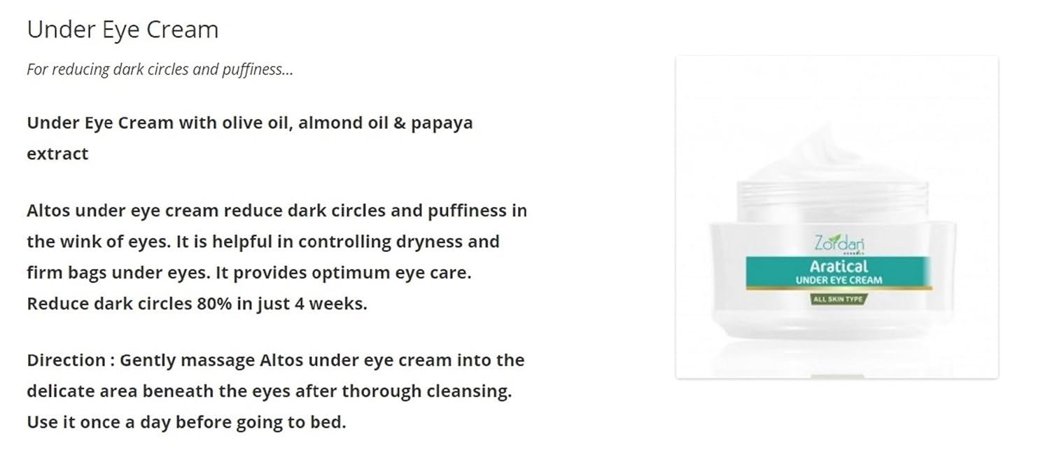 zordan under eye cream