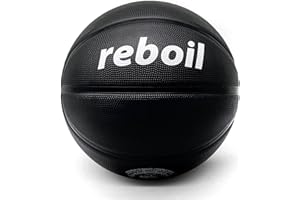 REBOILPHASE Premium Rubber/Leather Basketball (Size 3/4/5/6/7) - Kids Basketball, Youth Basketball, Basketball Gift