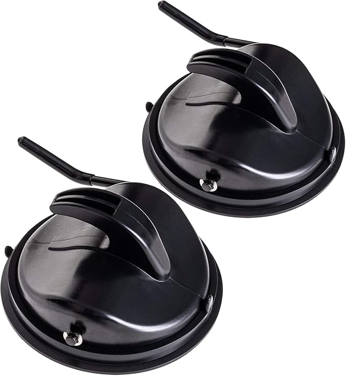 Qeedo Easy Hook ventosas con Gancho, 2X ventosas Camper, Plegables, máx. 15 kg