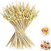 200Pcs Cocktail Picks, Toothpicks for Appetizers, Bamboo Cocktail Sticks Skewers for Drinks, Desserts, Charcuterie, Wedding P