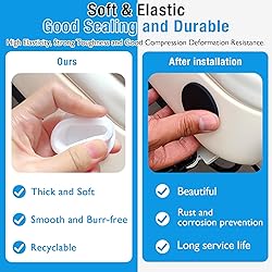 BOPOREAE 35 Pcs 3 mm/0.12 in Silicone Rubber Plug