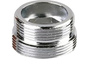 XNTONG Faucet Aerator Adapter - 13/16 inch Male to 55/64 inch Male Adapter, Chrome Brass Sink Adapter, for Kitchen and Bathroom Faucet Adapter Kit Connection (M20-M22)