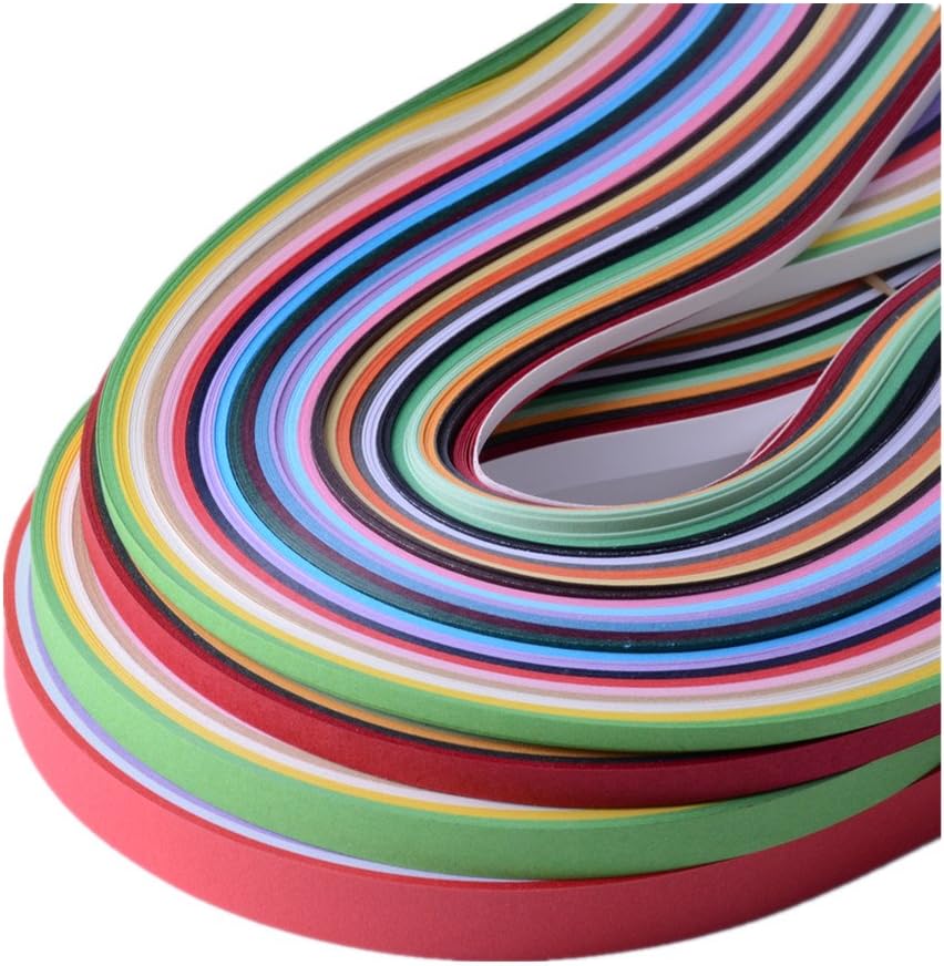 KenefaPaper Quilling Sets 26 Colors 1040 Strips 3/5/7/10mm Pack of 4 (Paper Width 10mm)