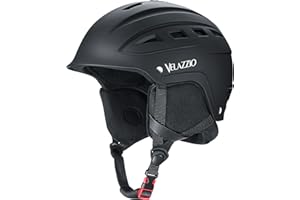 VELAZZIO Valiant Ski Helmet, Snowboard Helmet - Adjustable Venting, Goggles and Audio Compatible, Removable Liner and Ear Pads, Safety-Certified Snow Sports Helmet for Men Women