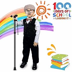 JcHrmers 7 PCS 100 Days of School Old Man Costume