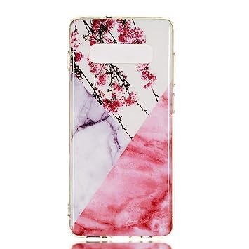 Lomogo Samsung Galaxy S10+ (S10 Plus) / G975 Case Soft Silicon Case Shockproof Anti-Scratch Marble Case Cover for Samsung Galaxy S10+ (S10Plus) - LOYHU190137 L5