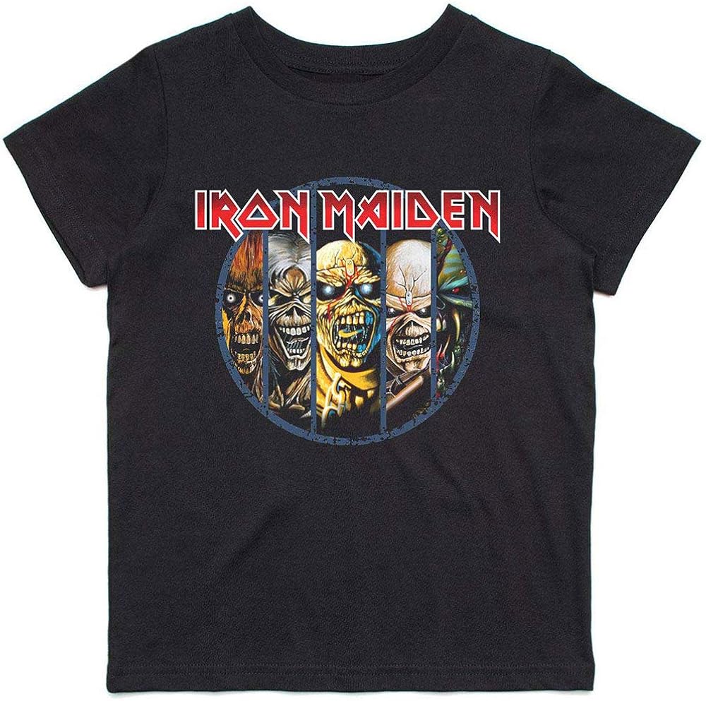 Iron Maiden Evolution Official Childrens Tee T-Shirt Boys Kids: Amazon.co.uk: Clothing