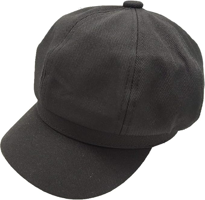 Cotton Plain Color Newsboy Cap for Women Versatile Simple Paperboy Hat Comfort Octagonal Hats