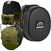 Walker's XCEL 500BT Digital Electronic Muff and Protective Case Bundle
