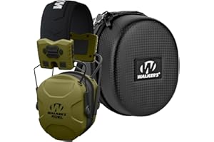 Walker's XCEL 500BT Digital Electronic Muff and Protective Case Bundle