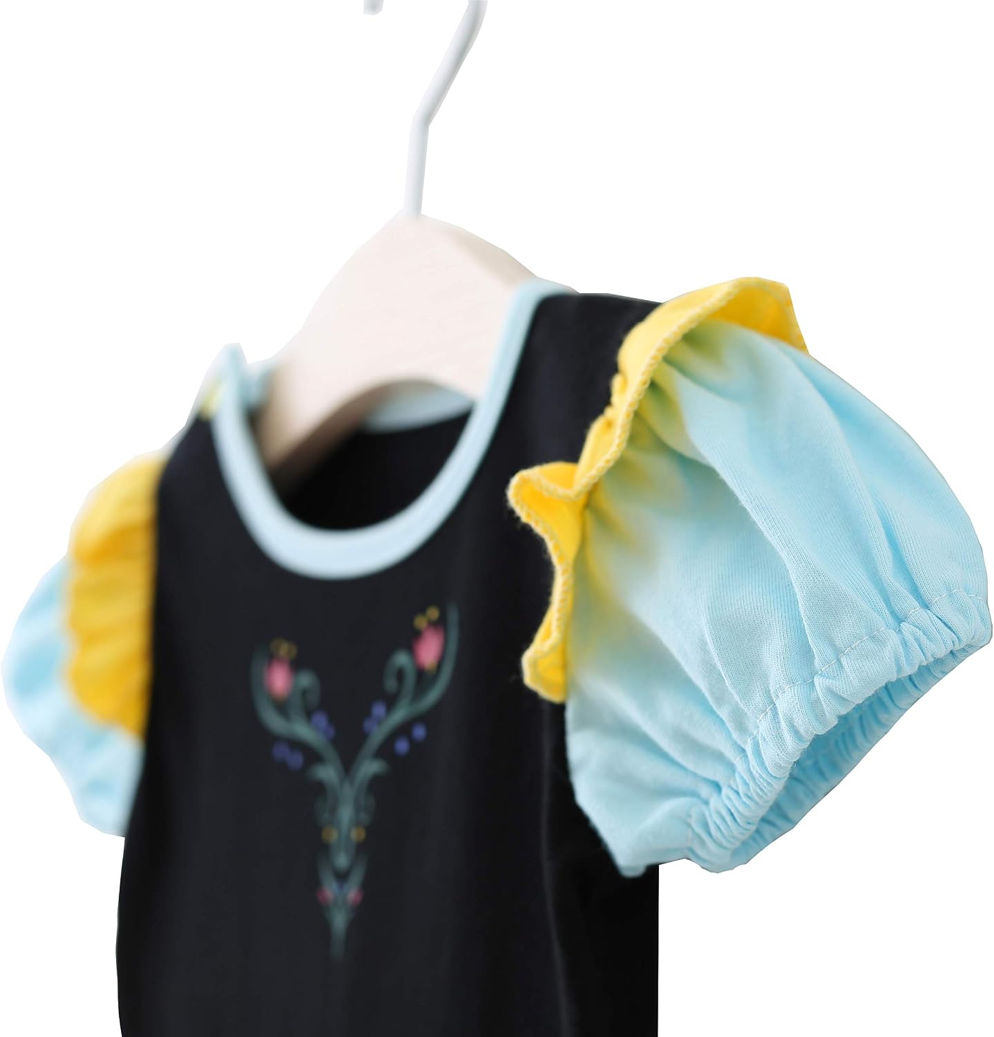Lito Angels Princess Tulle Dress Up Costume for Kids Girls Cotton Outfit Casual Wear, Age 18-24 Months, Blue 196 - Image 5