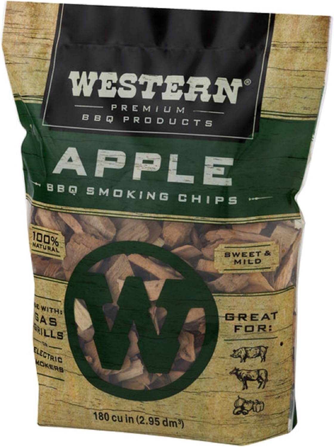 Western Premium BBQ Smoking Chips, Apple BBQ : Smoker Chips : Garden & Outdoor