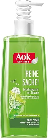 Aok Klärendes Gesichtswasser mit Ginseng-Extrakt, 6er Pack (6 x 200 ml)