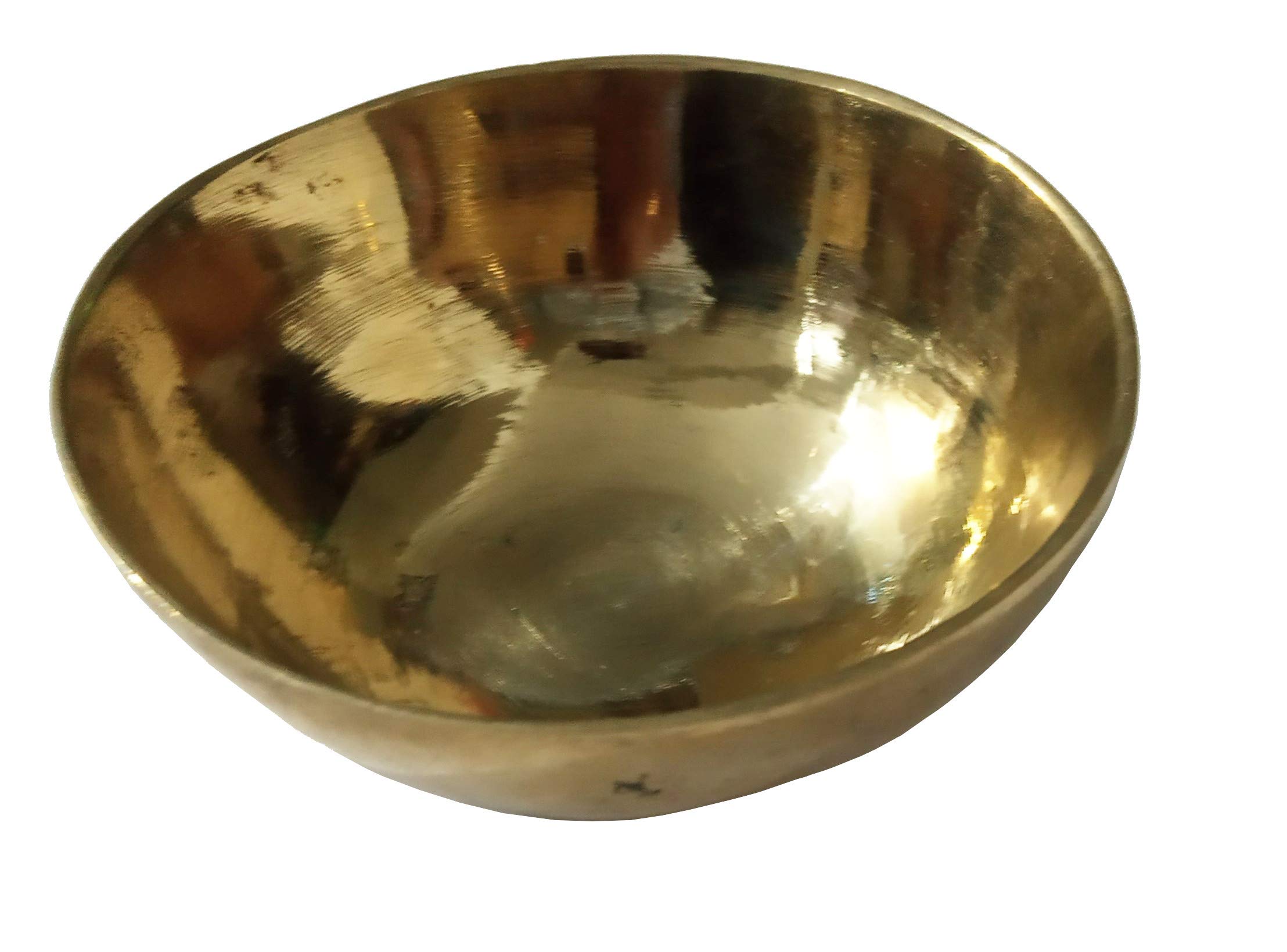Purpledip Kansa (Bronze) Ayurvedic Body Foot Sole Massager Bowl for Relaxation (12163)