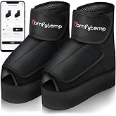 Comfytemp Air Compression Foot Massager with Heat, Cordless &amp; Rechargeable | Compression Boots with 3 Modes &amp; Intensities, Foot and Ankle Massager, Fit Size 6-10