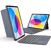 Wineecy Backlit Touchpad Keyboard Case for iPad 10th & 11th (A16,2025), Backlight Multi-Angle Kickstand,Portrait/Landscape Stand Detachable Magnetic Cover Case for iPad Air 11 inch (M3/M2, 2025/2024)