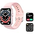 Kimnix Smart Watch, 1.72 in HD Full Touch Screen Smartwatch Pink Fitness Tracker with Call/Text/Heart Rate/Blood Pressure/Sle