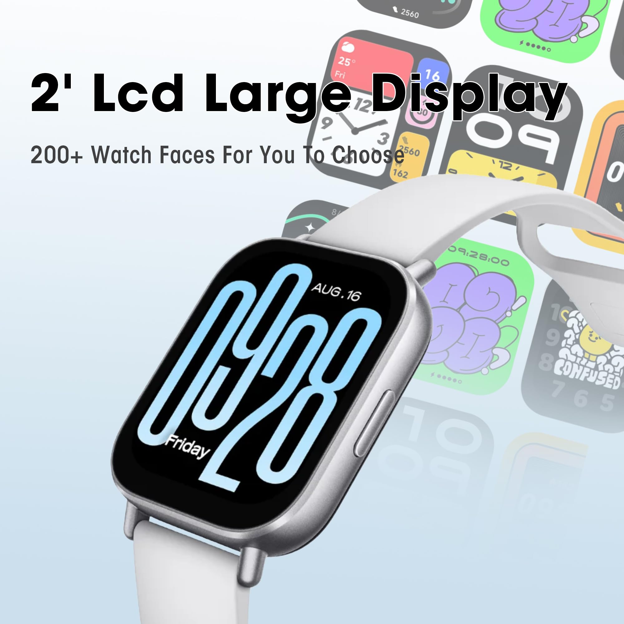 XIAOMI Redmi 5 Active Smart Watch, Step Counter Sport Watch for Women Men with 2