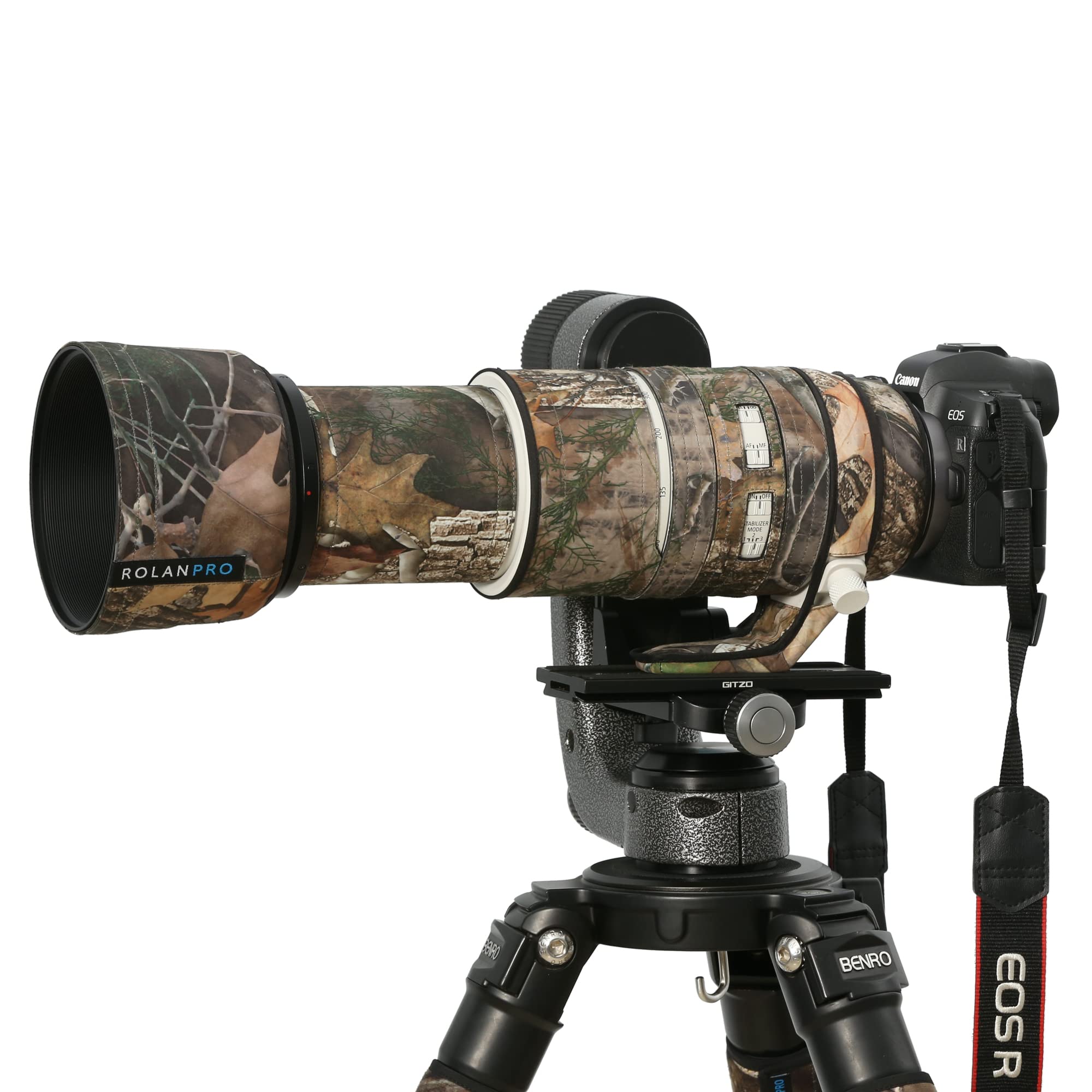 ROLANPRO Waterproof Lens Cover for Canon RF 100-500mm F/4.5-7.1 L IS USM Camouflage Rain Cover-#10 Tree Waterproof
