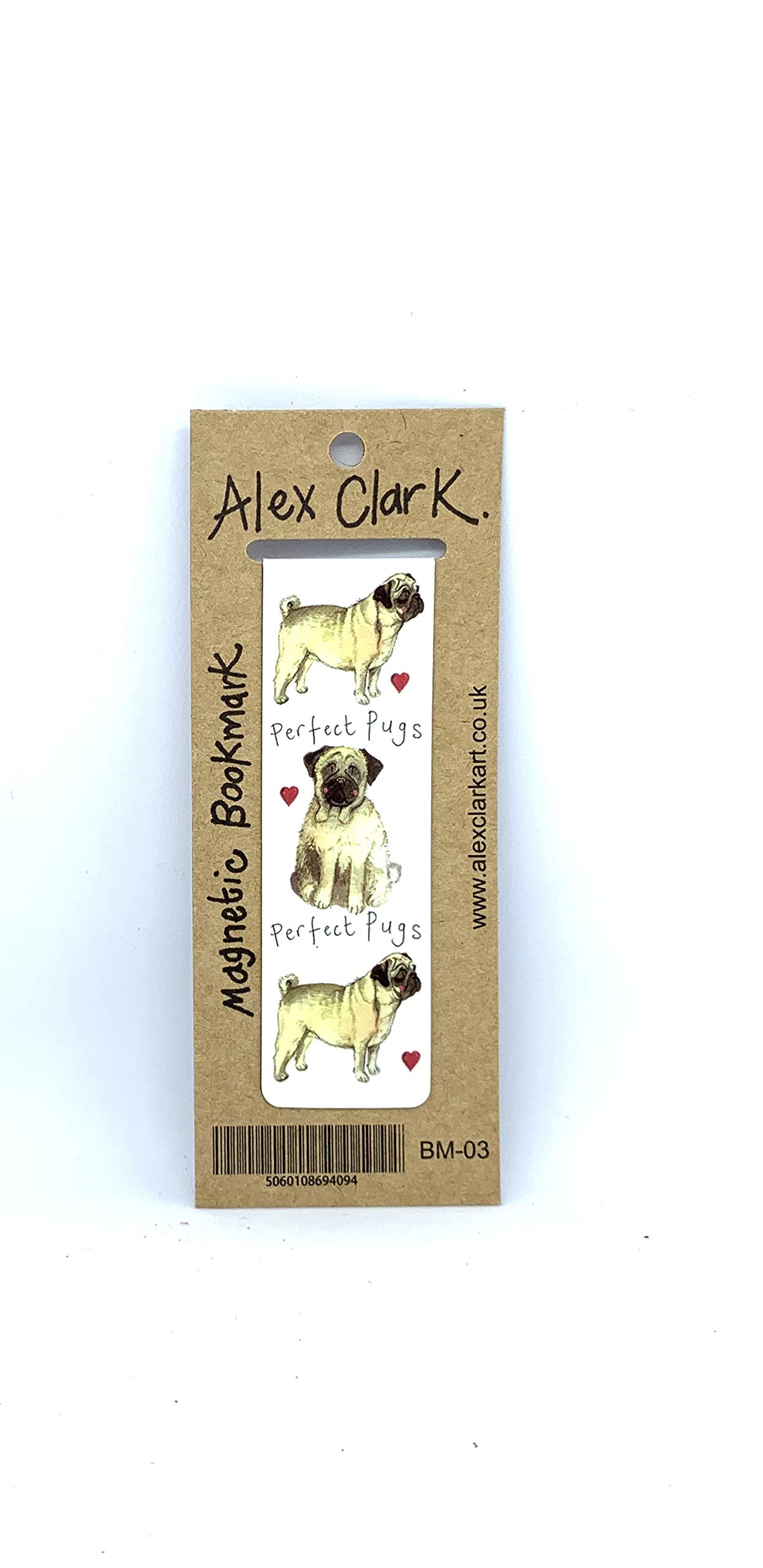 Alex Clark Perfect Pugs Magnetic Bookmar