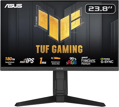 ASUS TUF Gaming VG249QL3A 24 Inch Monitor 180 Hz Fast IPS 1ms FHD