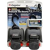 CargoLoc 89973 Retractable Transom Tie-Down, 2 Piece, One Size, Multi