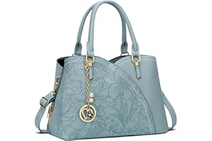 KKXIU Triple Compartments Purses and Handbags for Women Fashion Ladies Satchel Shoulder Top Handle Bag