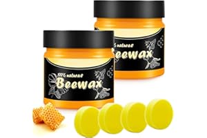 Beeswax Polish for Wood, Furniture Care Beeswax, Natural Wood Care Beeswax Waterproof Abrasion-Resistant for Furniture Care a